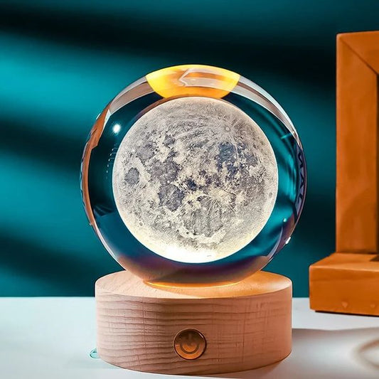 3D Moon Crystal Ball LED Night Projection Lamp 🔥 Hot Selling 🔥