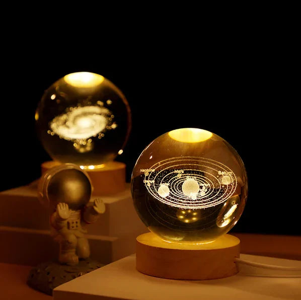 3D Moon Crystal Ball LED Night Projection Lamp 🔥 Hot Selling 🔥